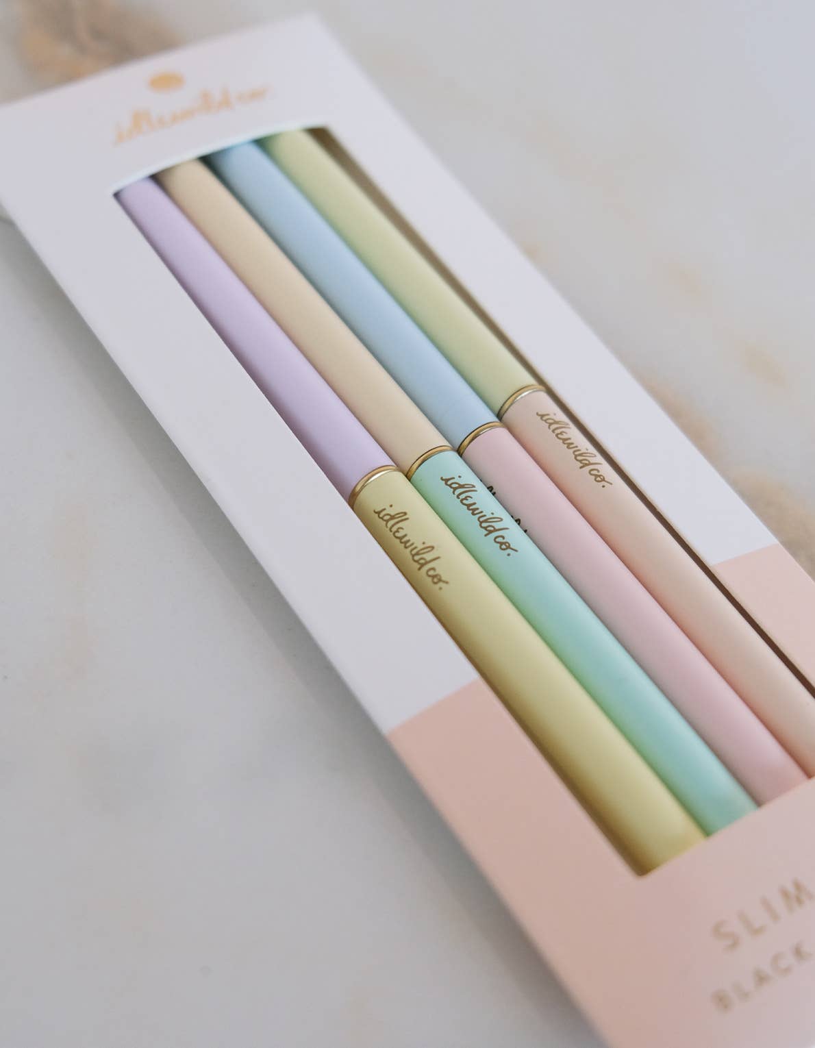 Slim Pens Vierer-Set, Duo-Ton Pastellfarben