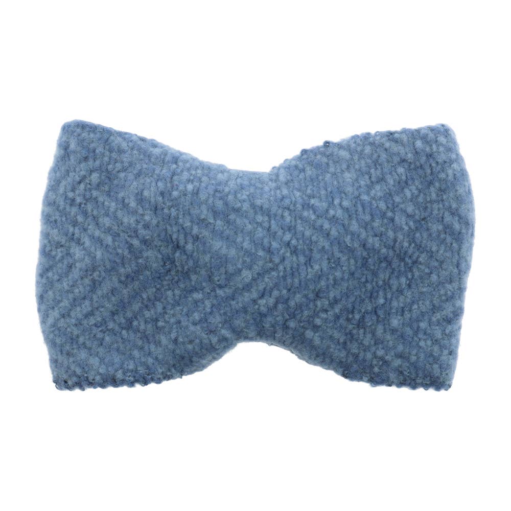 Stirnband Fischgratmuster blau-hellblau