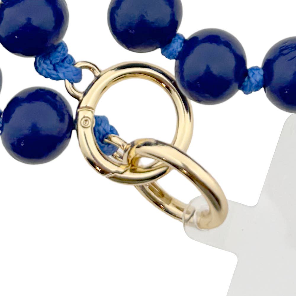 lange Handykette blau