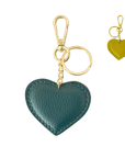 Schlüsselanhänger Herz petrol-pistazie