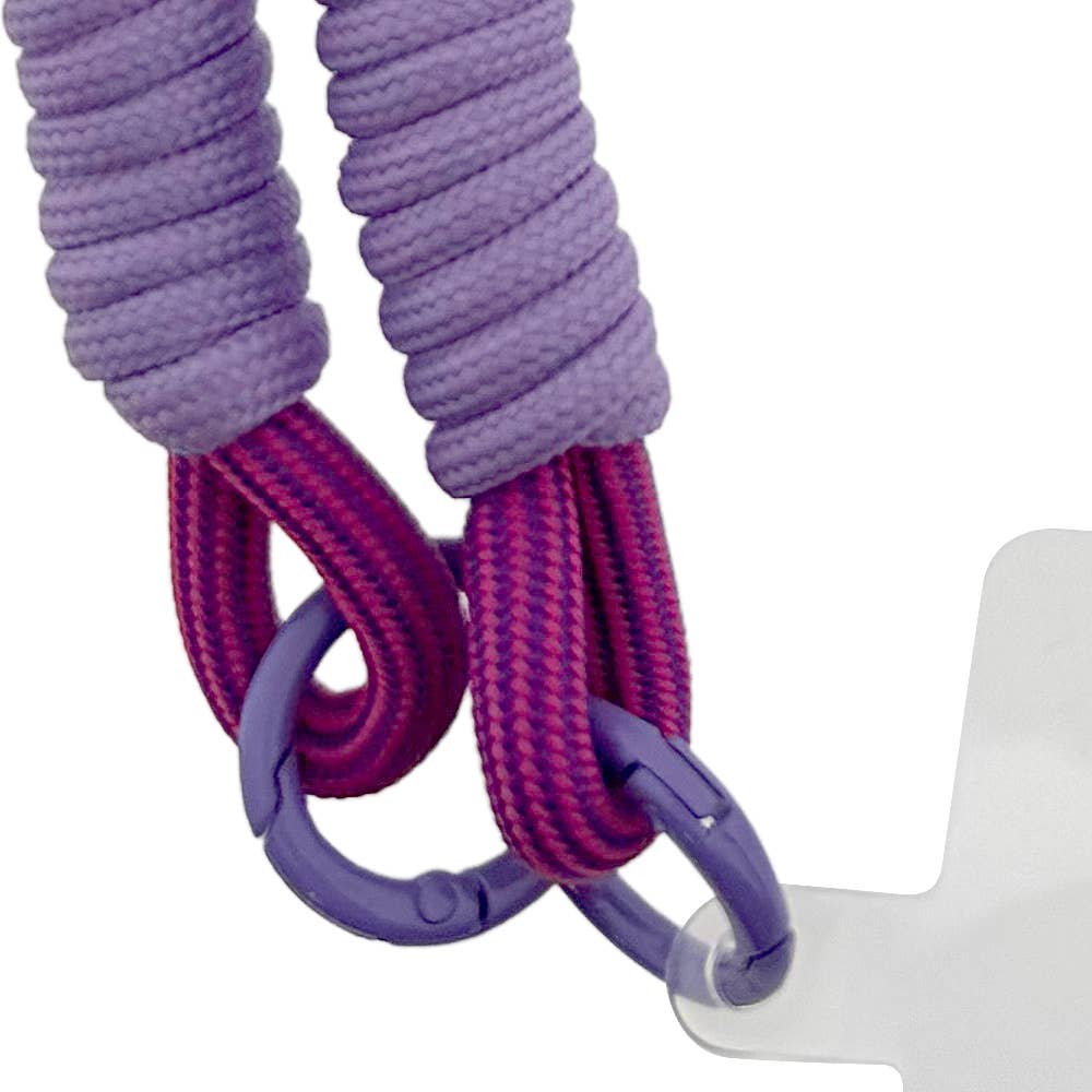 lange Handykette aubergine-lila