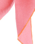 Musselinschal rosa-neonorange
