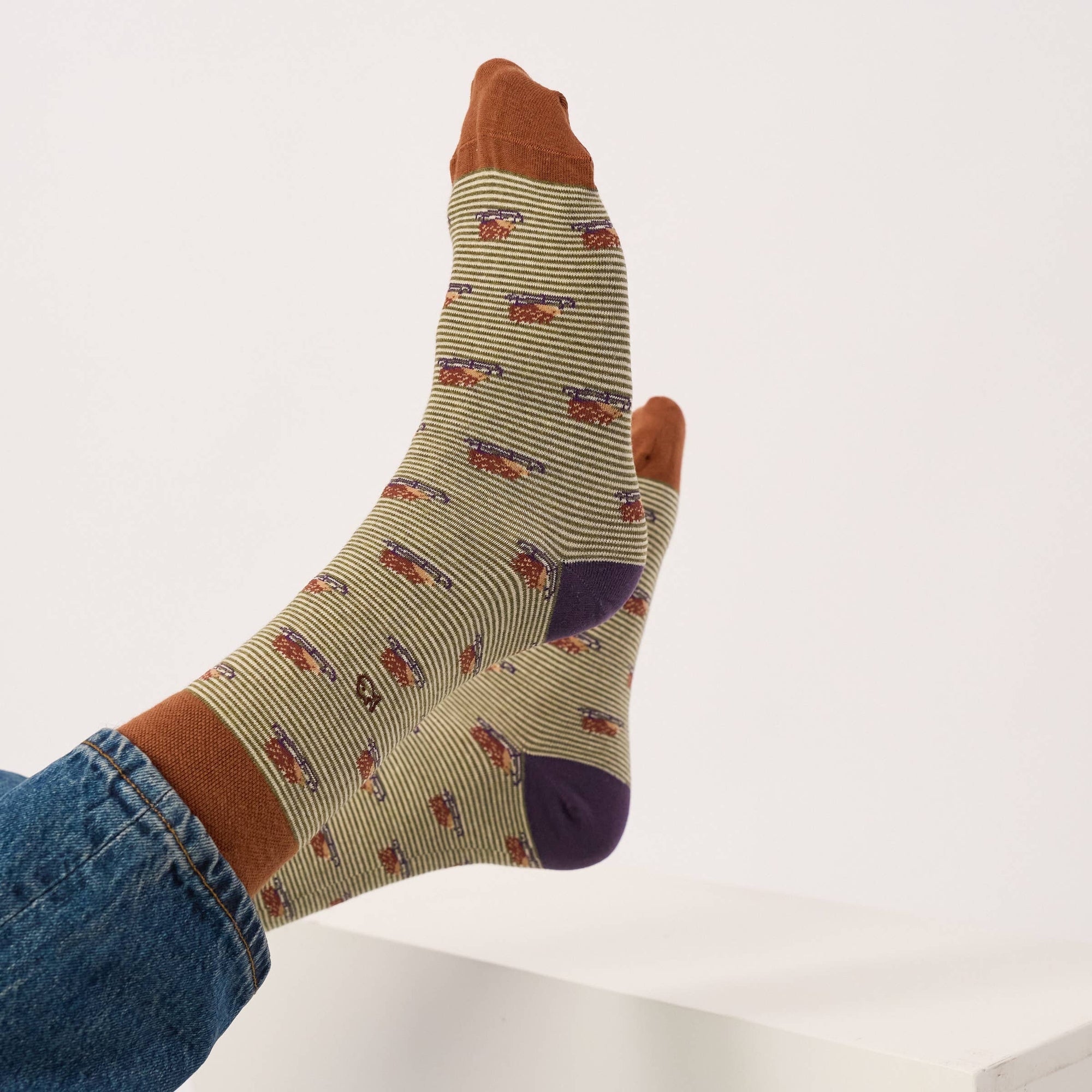 Socken IGEL braun/beige, One Size 41-46
