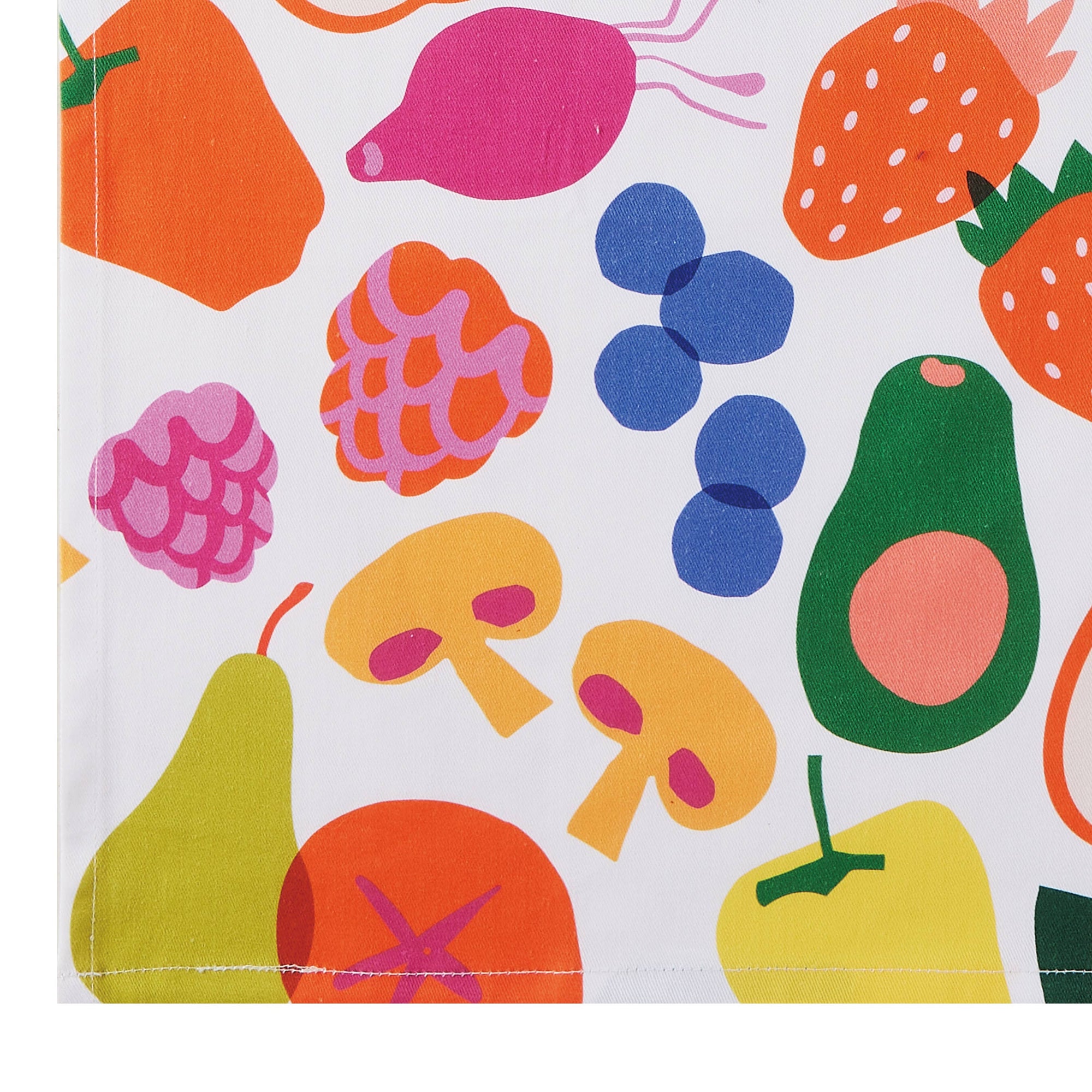 Geschirrtuch Fruchtmarkt bunt, 45 x 63 cm