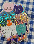 Sticker Glitter Cats