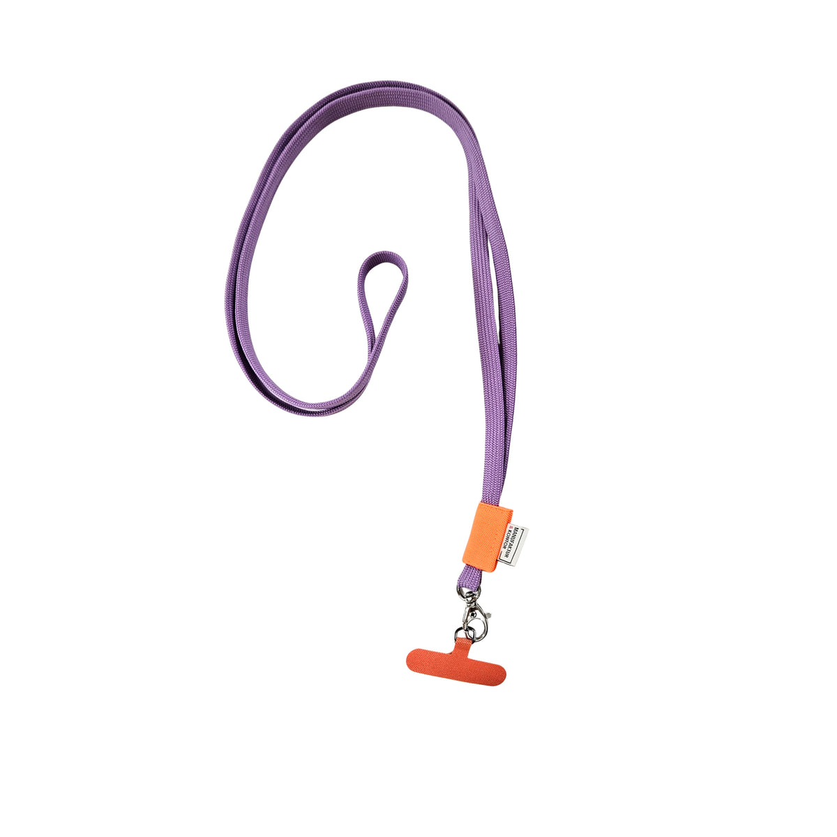 Handykette flieder-neonorange, ca. 75 cm