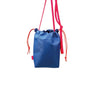 Sling Bag blau-neon pink, 20 x 18 x 5 cm