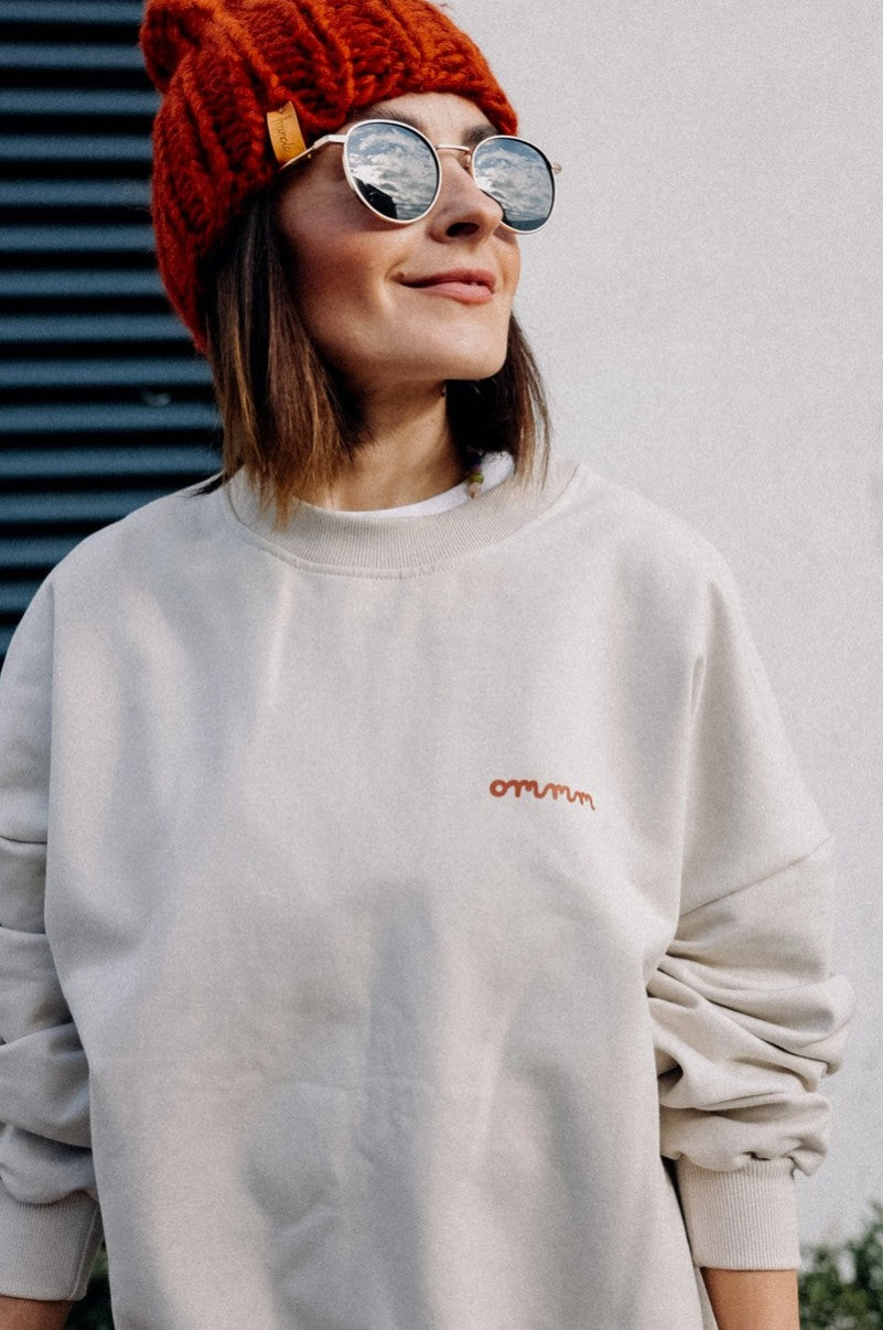 Sweatshirt YOGA creme - NUR AUF VORBESTELLUNG