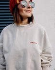 Sweatshirt YOGA creme - NUR AUF VORBESTELLUNG