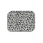 Tablett Leo hellgrau/schwarz, 27x20 cm