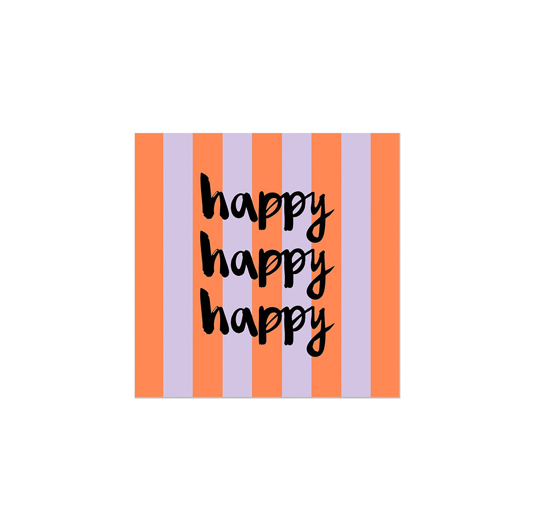 Papierservietten Happy, 25 x 25 cm