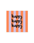 Papierservietten Happy, 25 x 25 cm