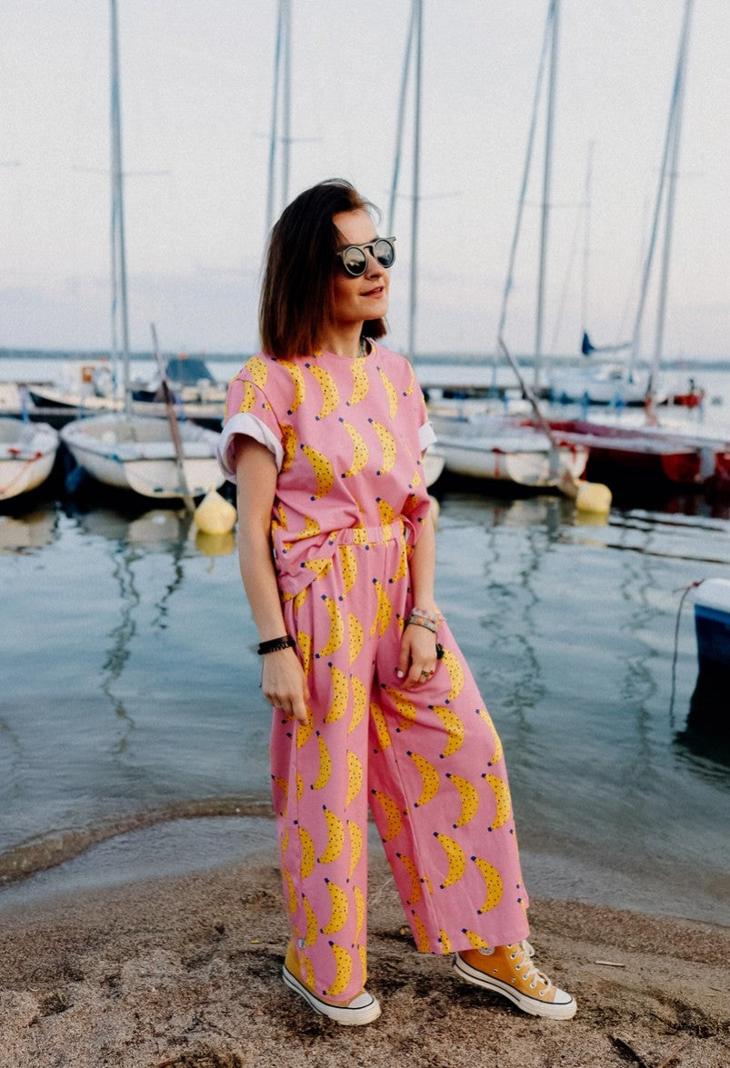 Boxy T-Shirt BANANE rosa - NUR AUF VORBESTELLUNG