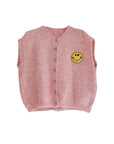 ärmellose Strickweste rosa, One Size